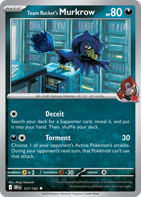 127/182 Team Rocket's Murkrow - Destined Rivals