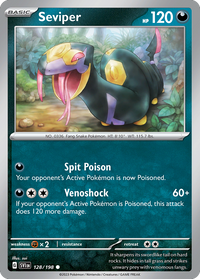 128/198 Seviper - Scarlet & Violet Base