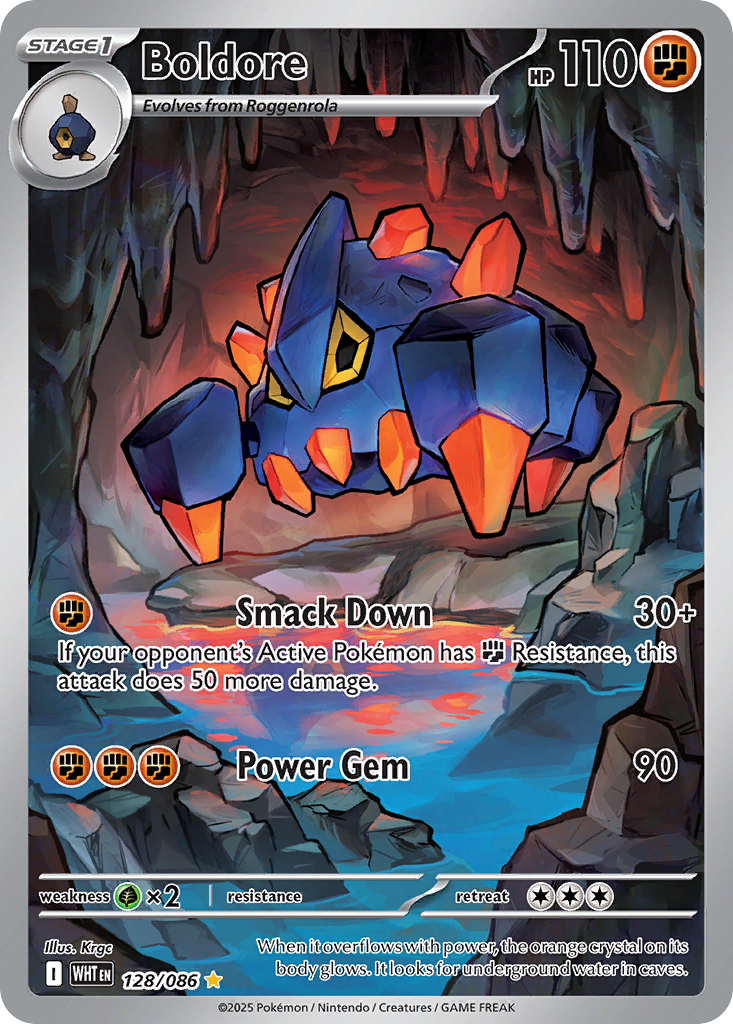 Boldore 128/086 White Flare card