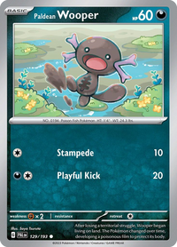 129/193 Paldean Wooper - Paldea Evolved