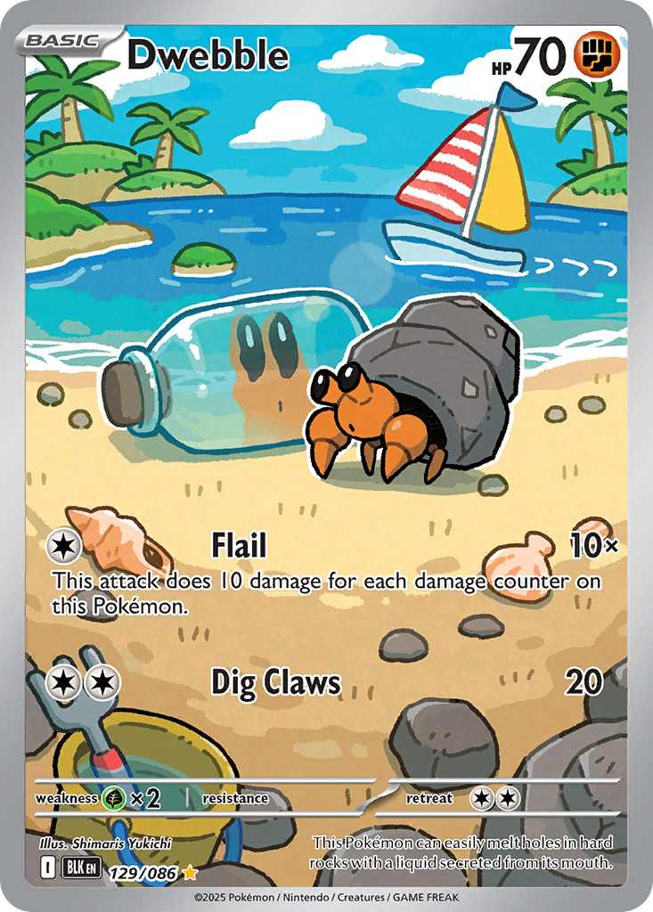 Dwebble 129/086 Black Bolt card