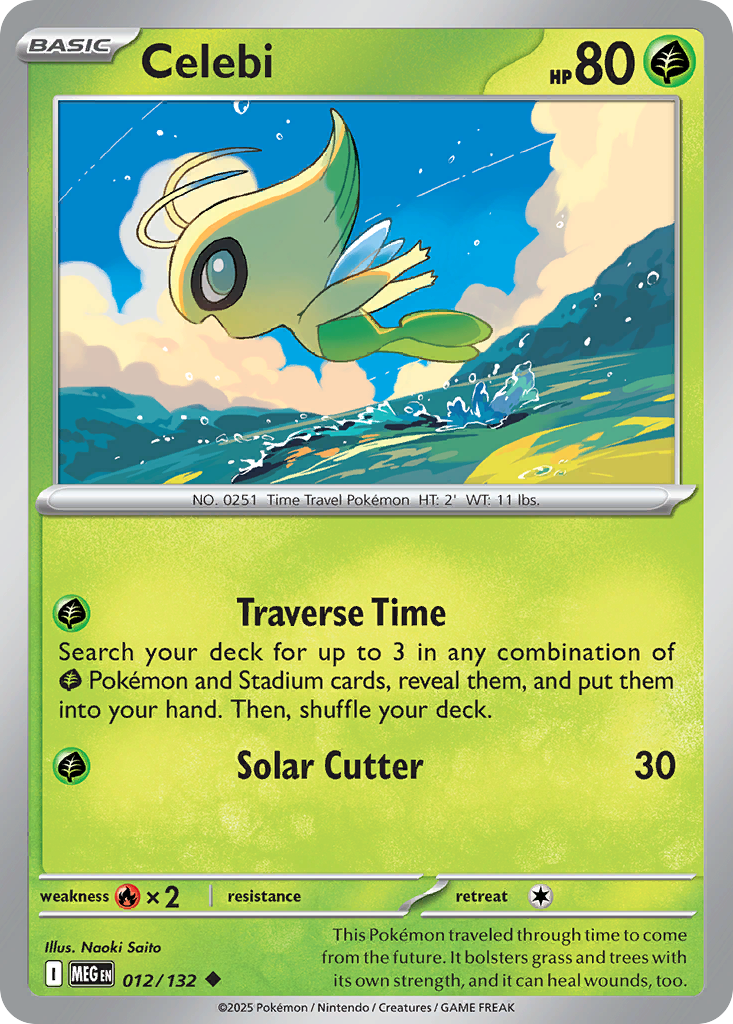 Celebi 012/132 Mega Evolution card