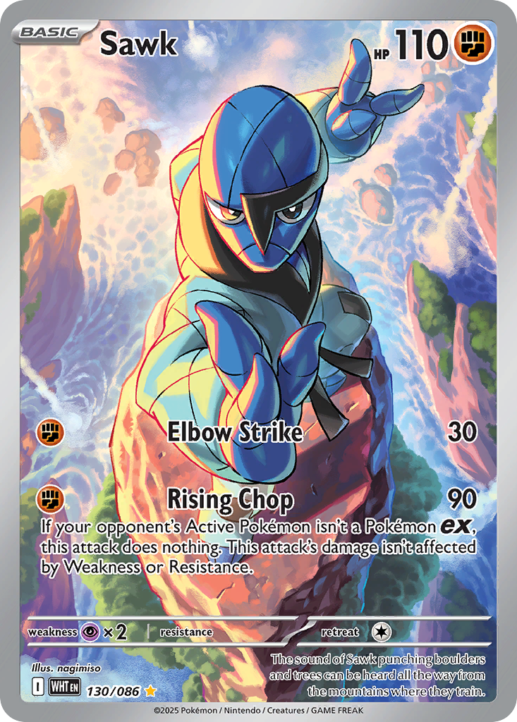 Sawk 130/086 White Flare card