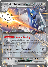 130/191 Archaludon ex - Surging Sparks