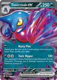 131/198 Toxicroak ex - Scarlet & Violet Base