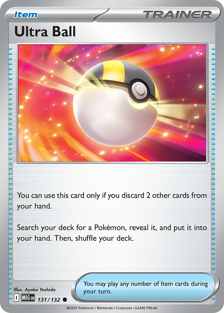 Ultra Ball 131/132 Mega Evolution card