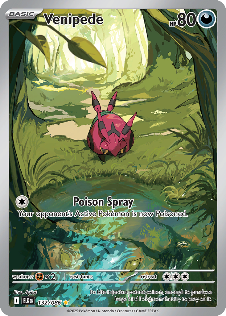 Venipede 132/086 Black Bolt card