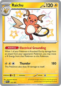 132/091 Raichu - Paldean Fates