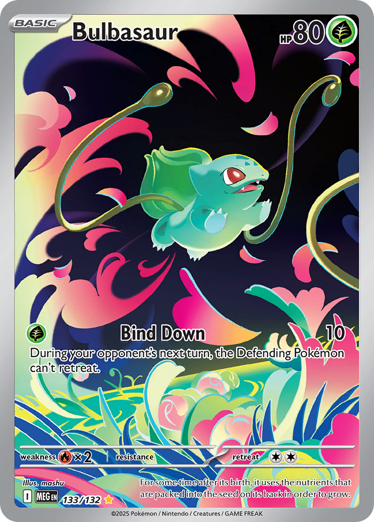 Bulbasaur 133/132 Mega Evolution card