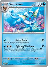 134/165 Vaporeon - Scarlet & Violet 151