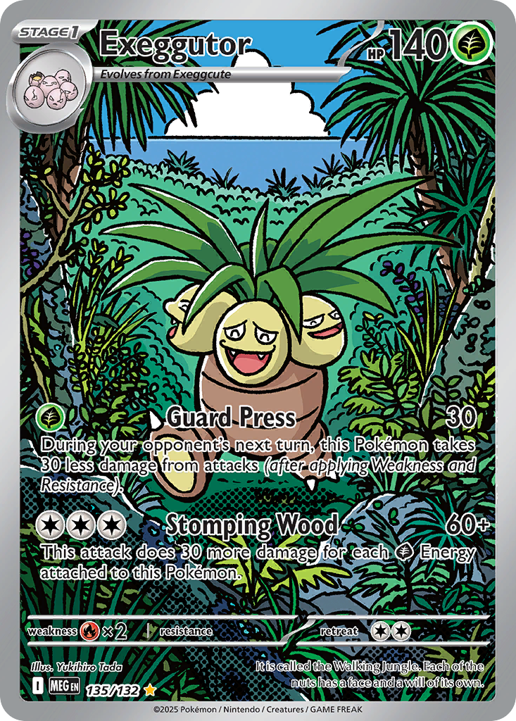Exeggutor 135/132 Mega Evolution card