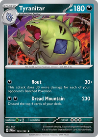 135/193 Tyranitar - Paldea Evolved