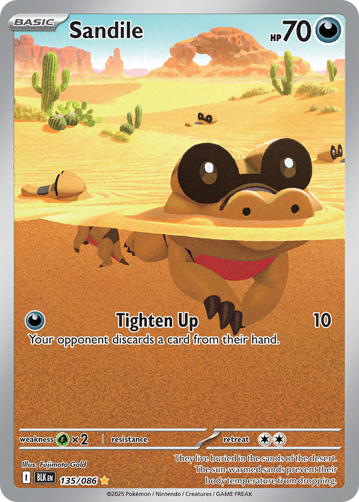 Sandile 135/086 Black Bolt card