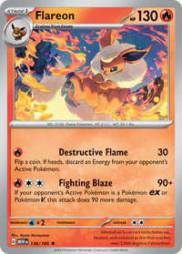 136/165 Flareon - Scarlet & Violet 151