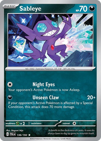 136/193 Sableye - Paldea Evolved