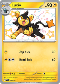 136/091 Luxio - Paldean Fates