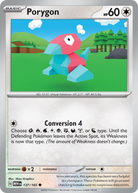 137/165 Porygon - Scarlet & Violet 151