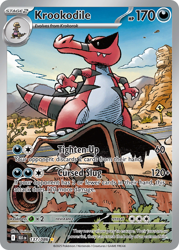 Krookodile 137/086 Black Bolt card