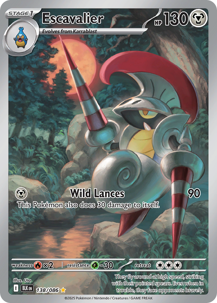 Escavalier 138/086 Black Bolt card