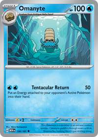 138/165 Omanyte - Scarlet & Violet 151