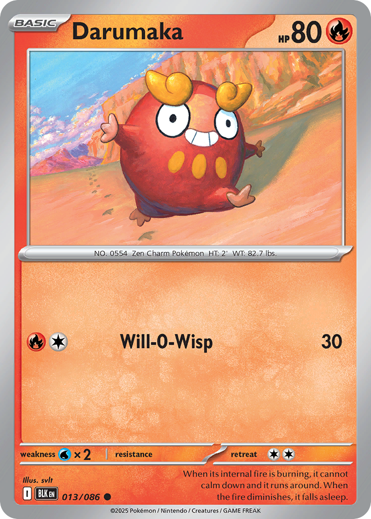 Darumaka 013/086 Black Bolt card