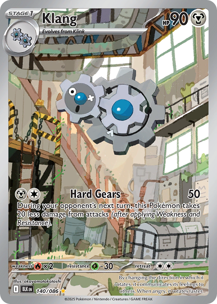 Klang 140/086 Black Bolt card
