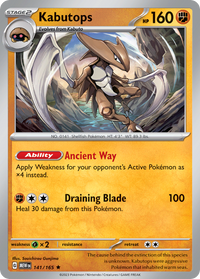 141/165 Kabutops - Scarlet & Violet 151