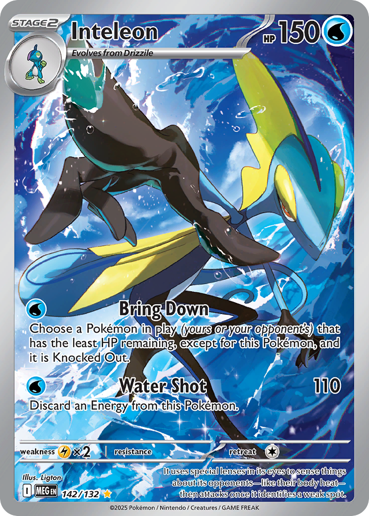 Inteleon 142/132 Mega Evolution card