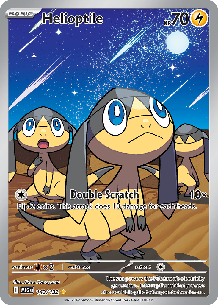 Helioptile 143/132 Mega Evolution card