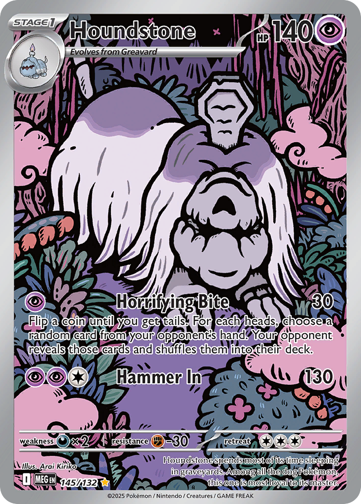 Houndstone 145/132 Mega Evolution card