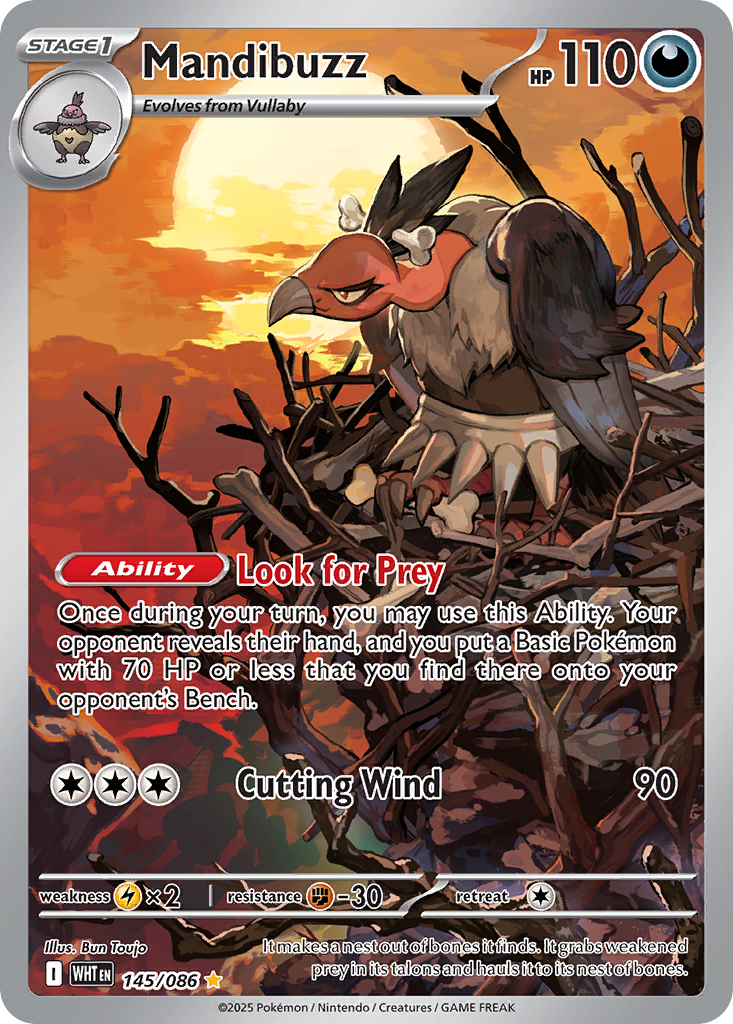 Mandibuzz 145/086 White Flare card