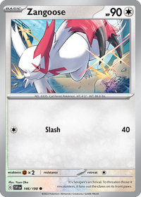 146/198 Zangoose - Scarlet & Violet Base
