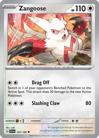 147/198 Zangoose - Scarlet & Violet Base