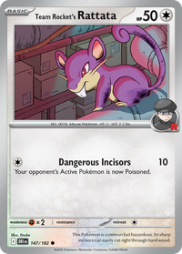147/182 Team Rocket's Rattata - Destined Rivals