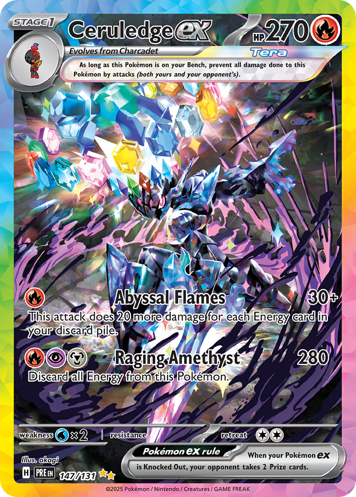 Ceruledge ex 147/131 Prismatic Evolutions card