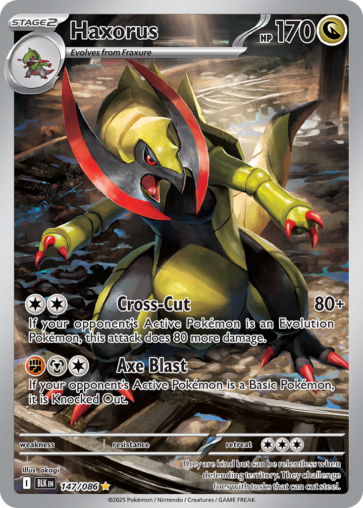 Haxorus 147/086 Black Bolt card