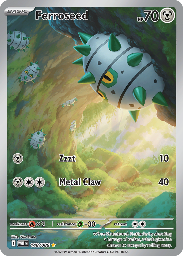 Ferroseed 148/086 White Flare card