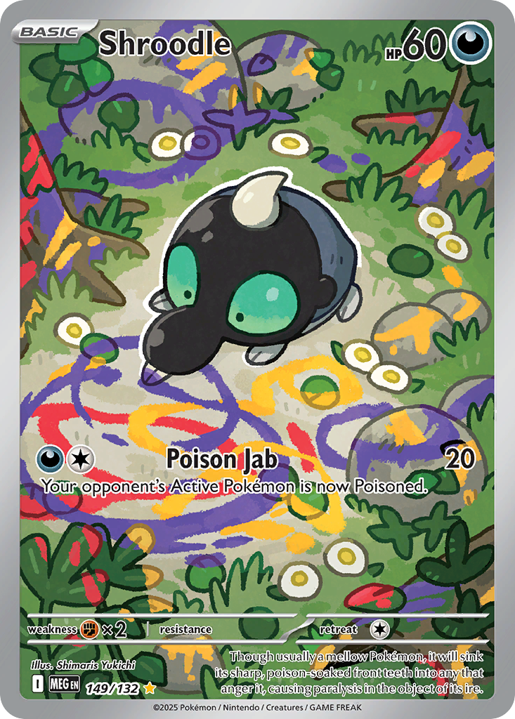 Shroodle 149/132 Mega Evolution card