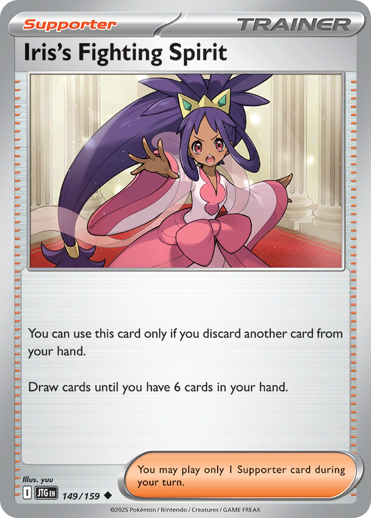 Iris's Fighting Spirit 149/159 Journey Together card