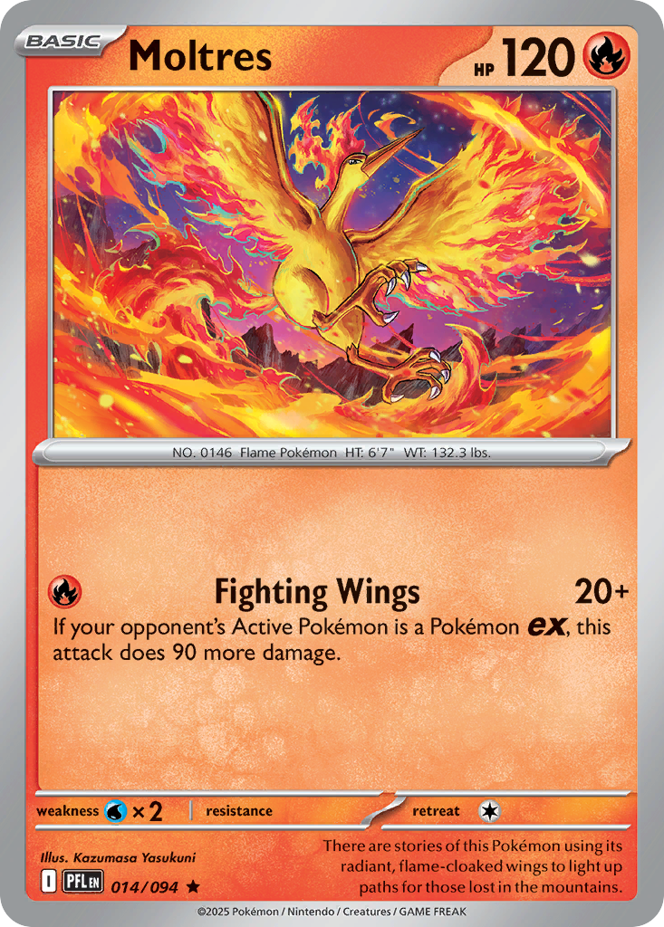 Moltres 014/094 Phantasmal Flames card
