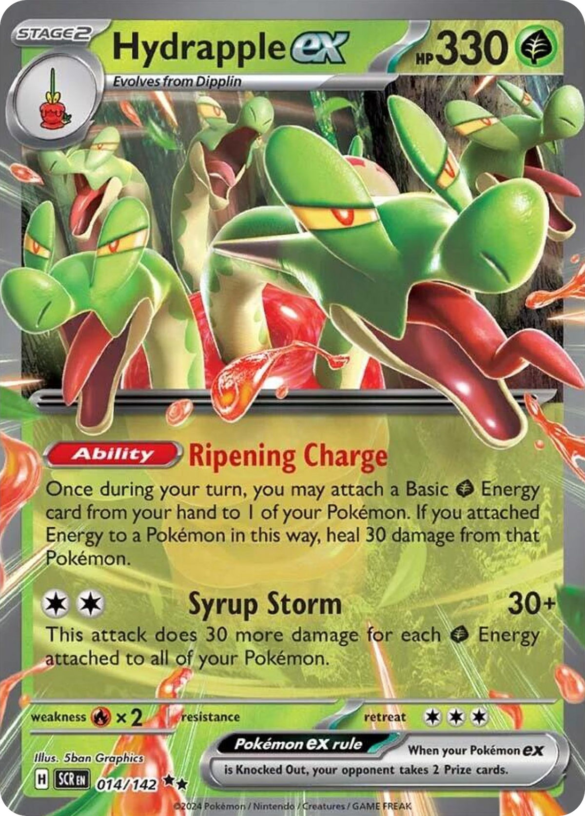 Hydrapple ex 014/142 Stellar Crown card