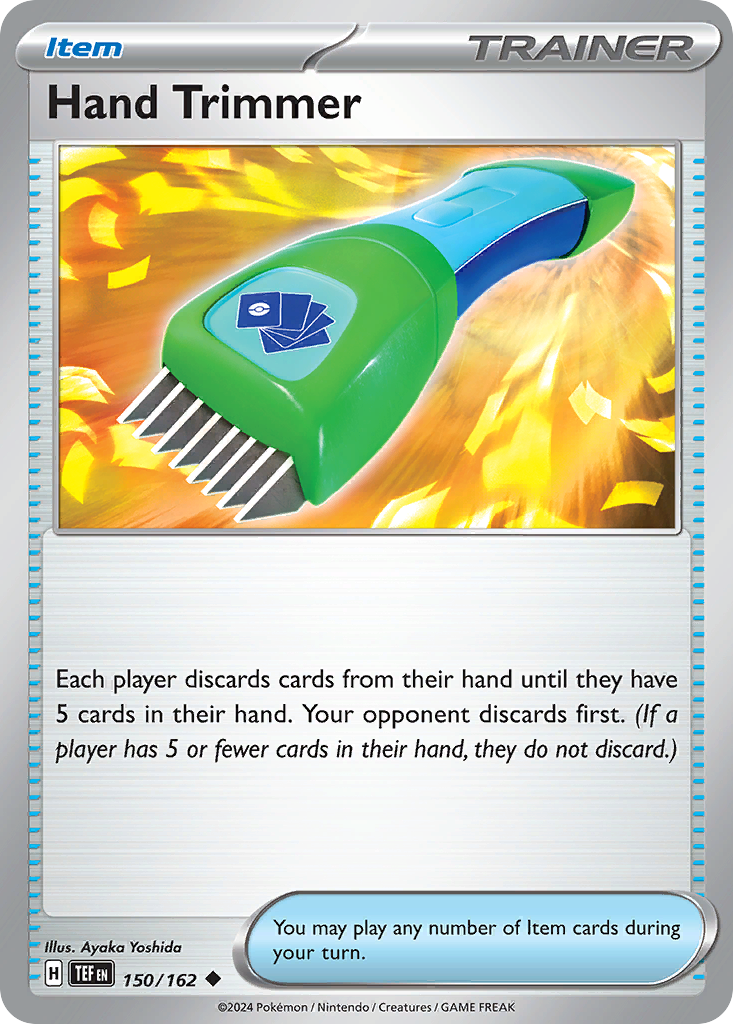 Hand Trimmer 150/162 Temporal Forces card