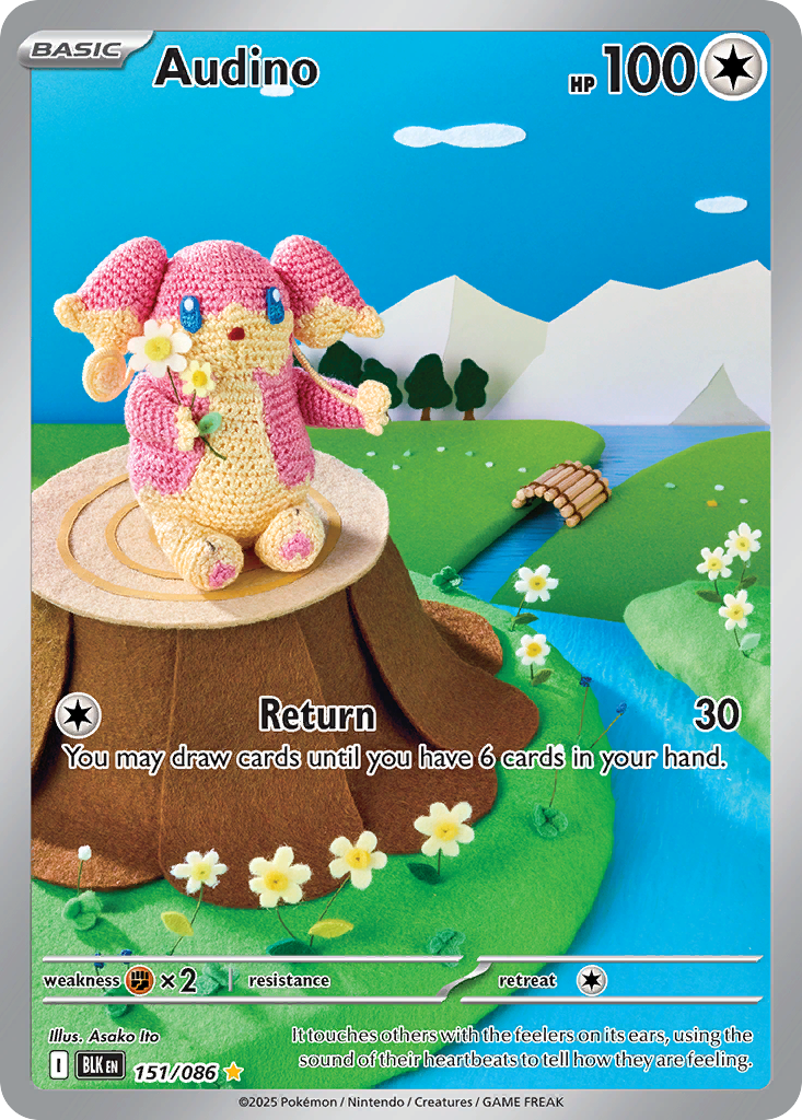 Audino 151/086 Black Bolt card