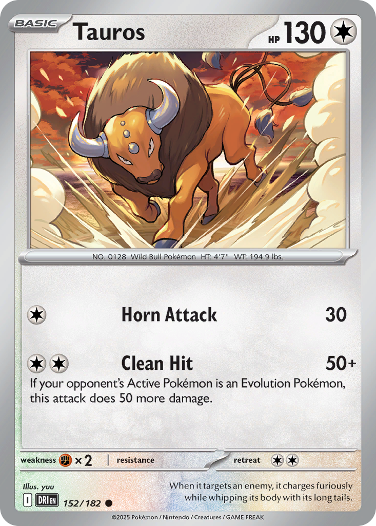 Tauros 152/182 Destined Rivals card