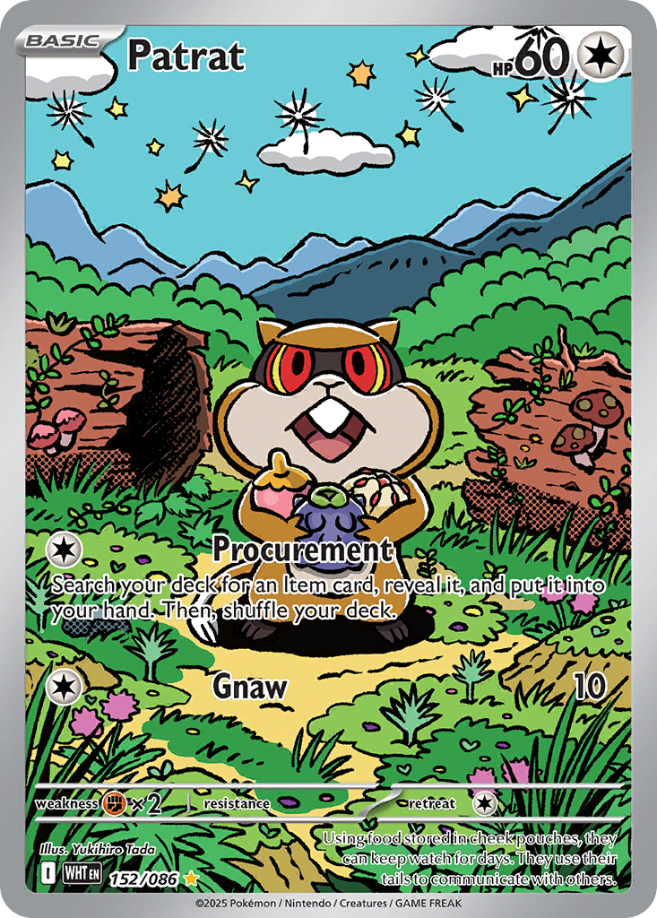 Patrat 152/086 White Flare card