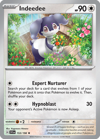 153/198 Indeedee - Scarlet & Violet Base