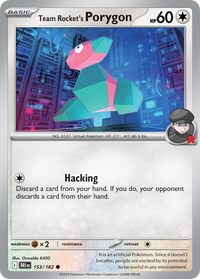 153/182 Team Rocket's Porygon - Destined Rivals
