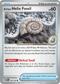 153/165 Antique Helix Fossil - Scarlet & Violet 151