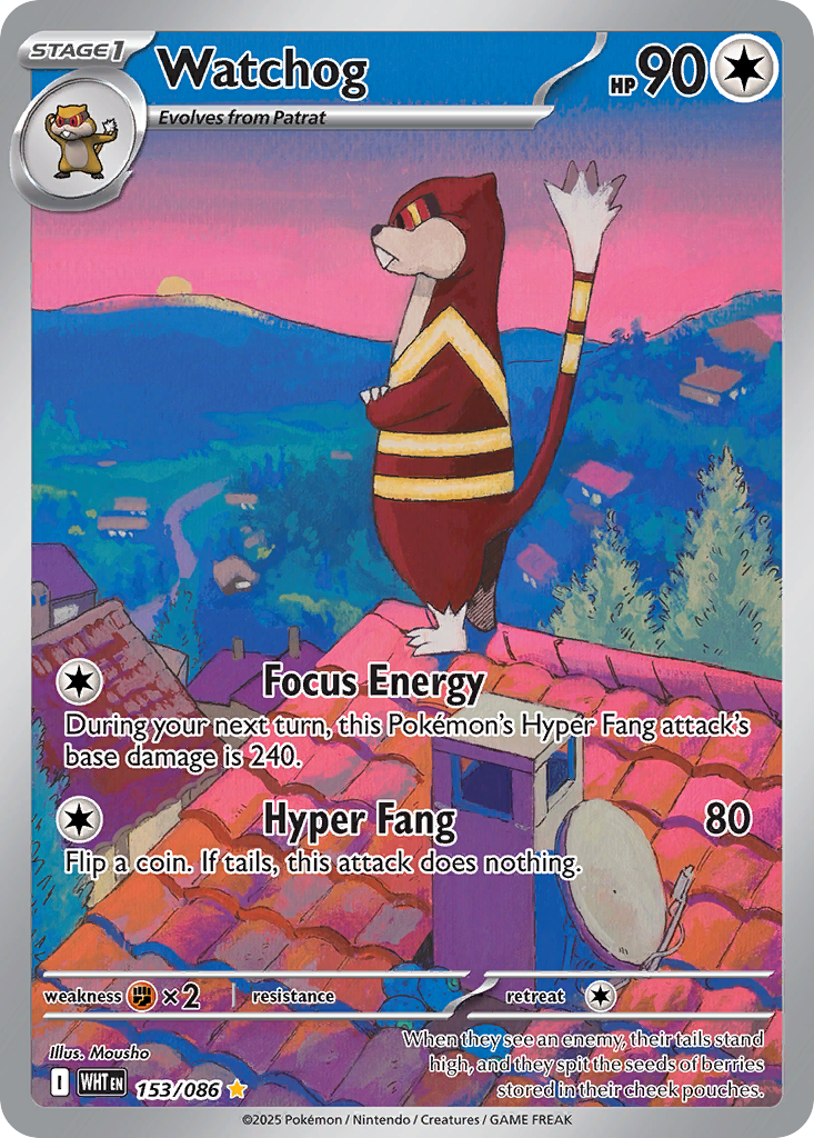 Watchog 153/086 White Flare card
