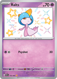 153/091 Ralts - Paldean Fates